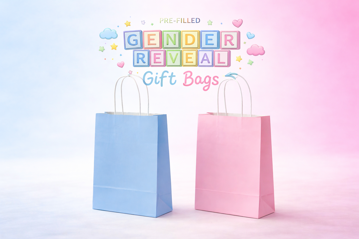 Pre-Filled Gender Reveal Gift Bags