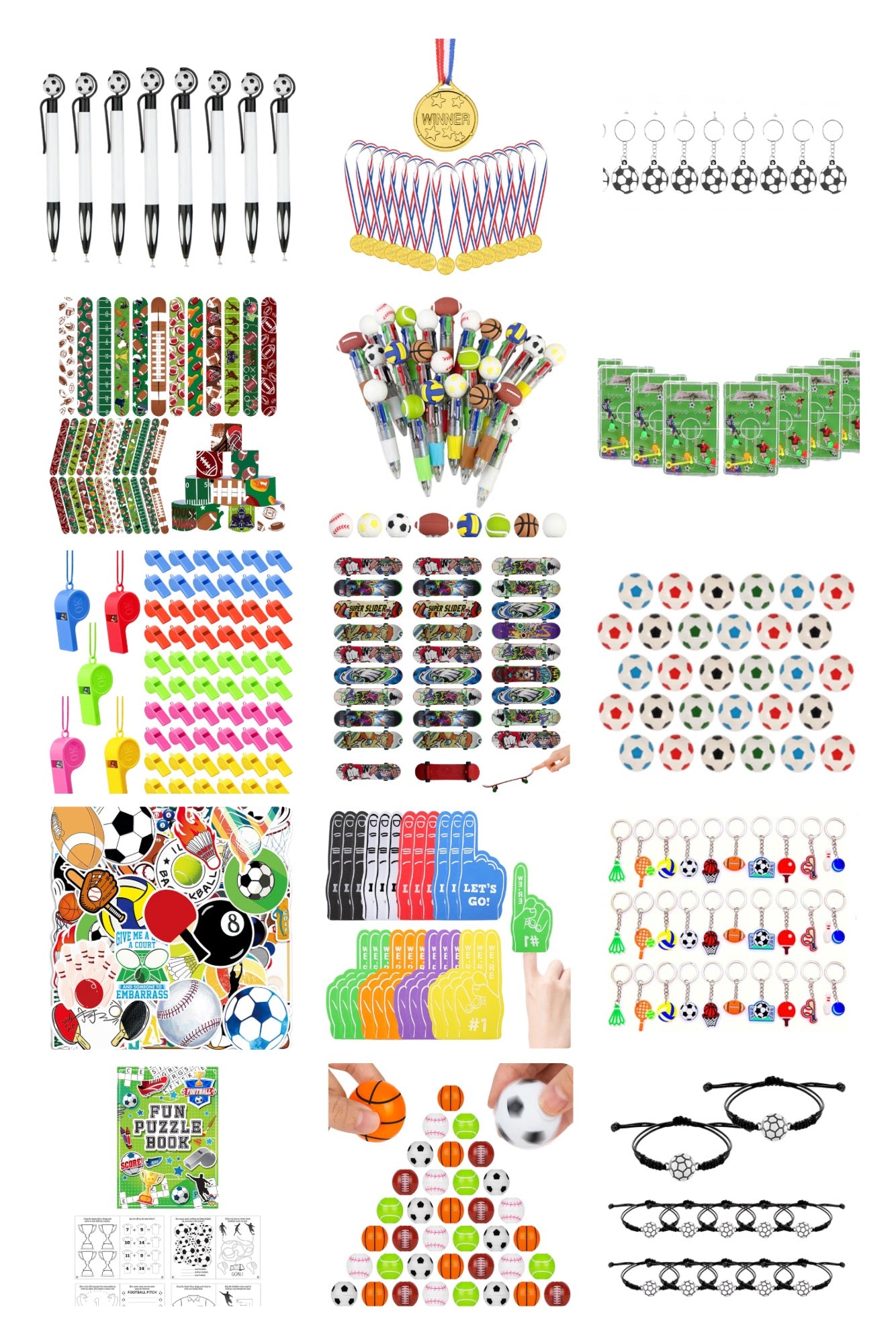 Pre-Filled Sports Party Bags