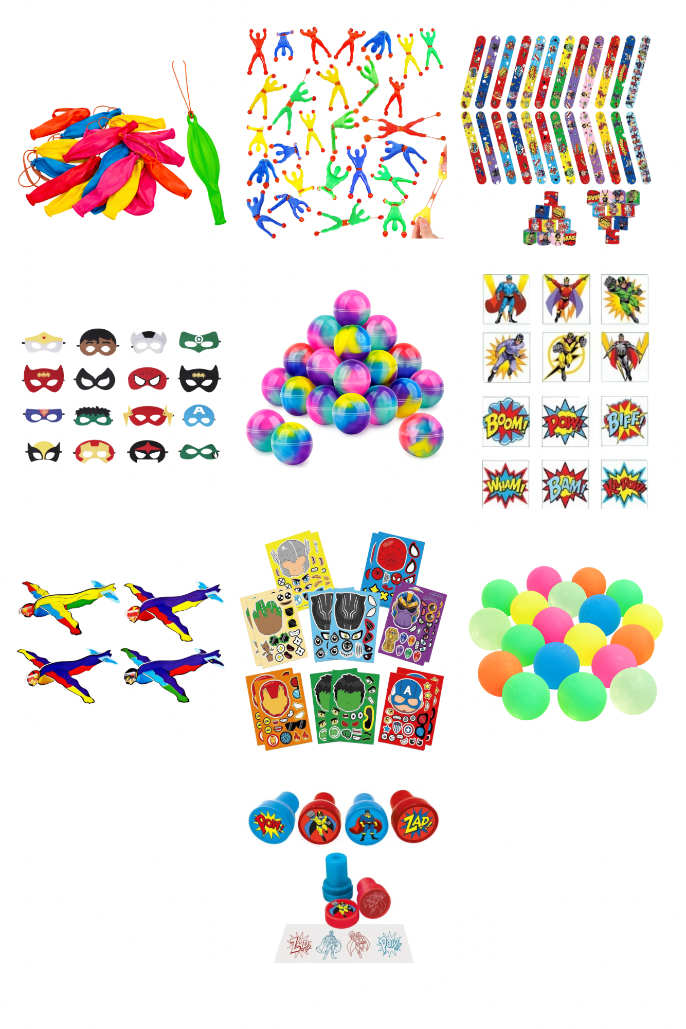 Pre-Filled Superhero Party Bags