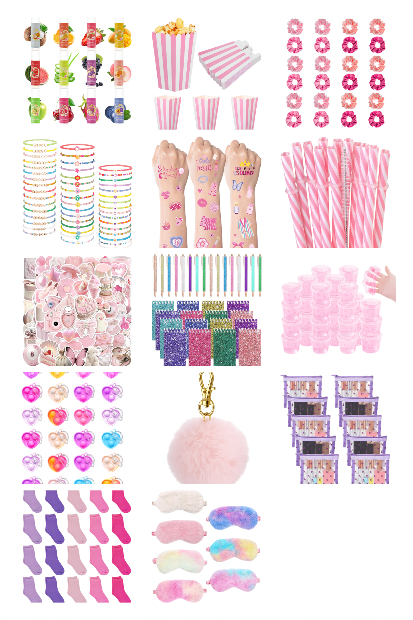 Pre-Filled Sleepover Party Bags