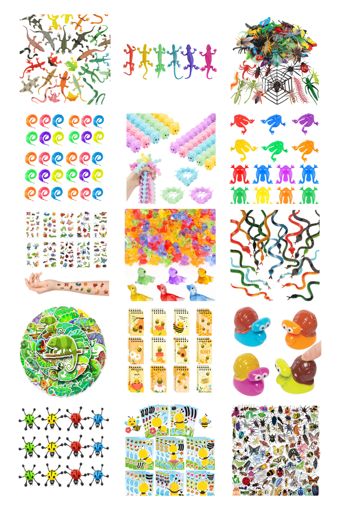 Pre-Filled Bug and Reptile Party Bags