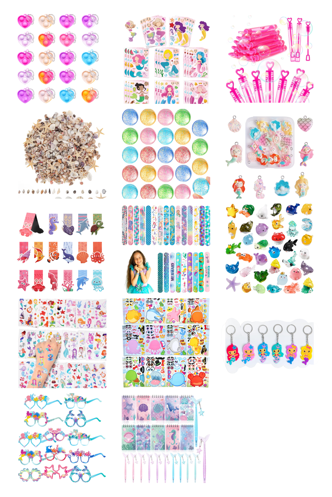 Pre-Filled Mermaid Party Bags