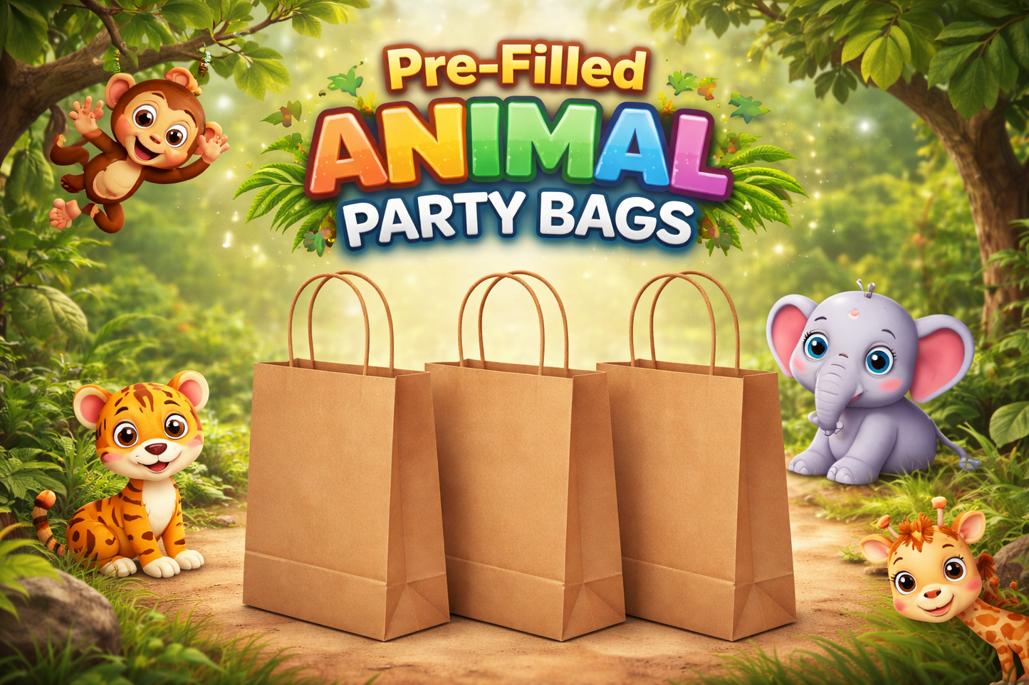 Pre-Filled Animal Party Bags
