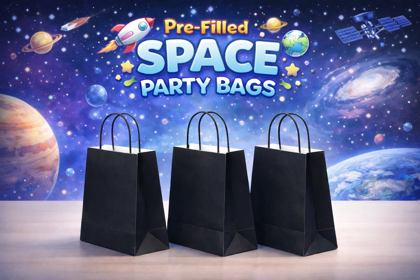 Pre-Filled Space Party Bags
