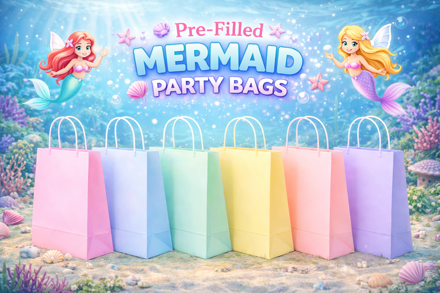Pre-Filled Mermaid Party Bags