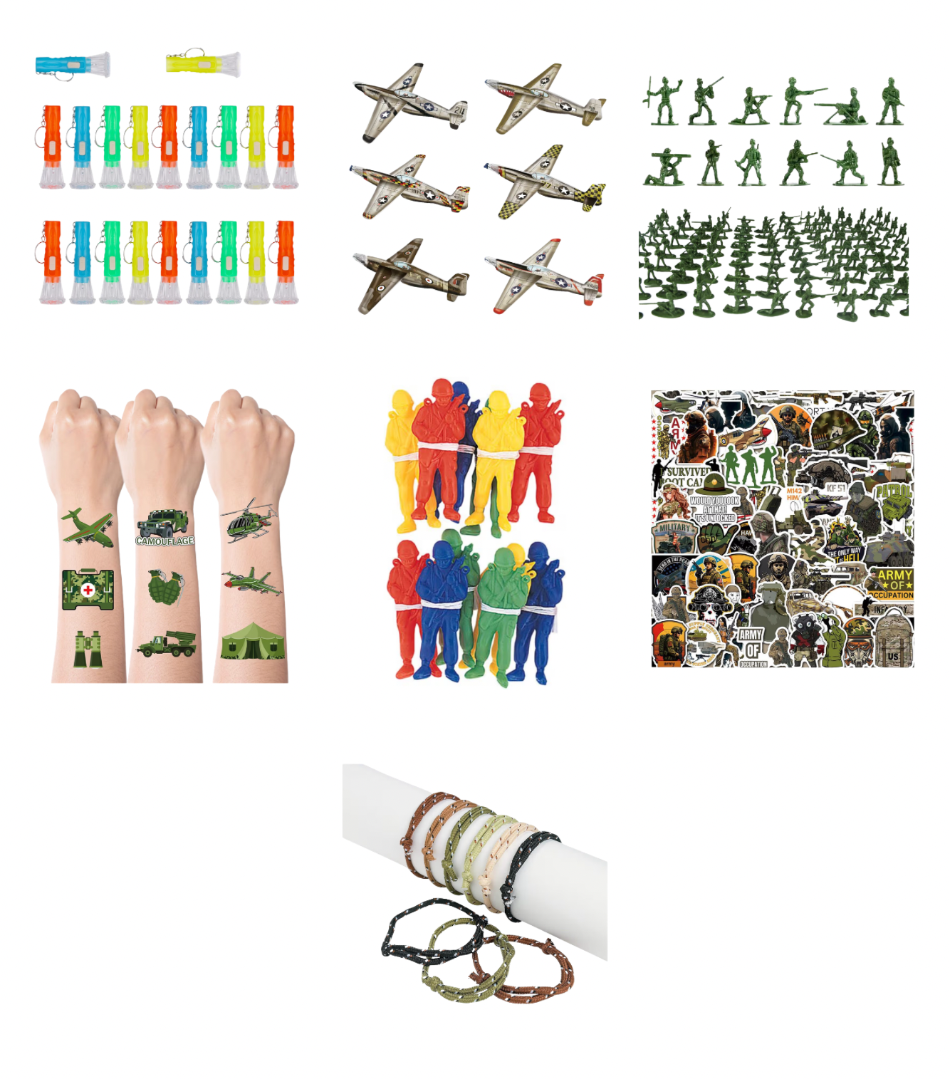 Pre-Filled Military Party Bags