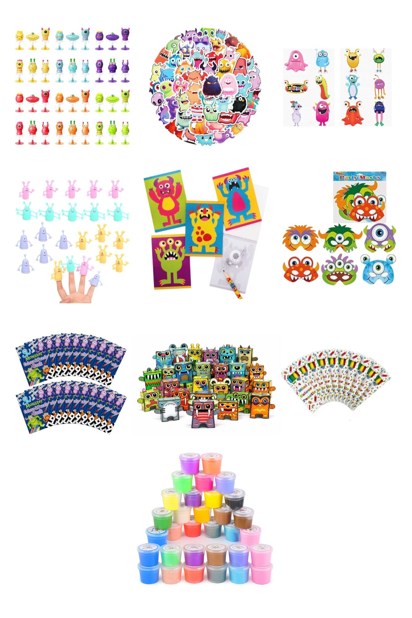 Pre-Filled Monster Party Bags